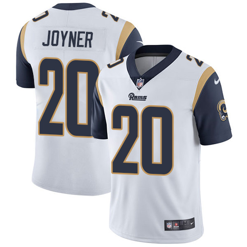 Nike Rams #20 Lamarcus Joyner White Men's Stitched NFL Vapor Untouchable Limited Jersey - Click Image to Close